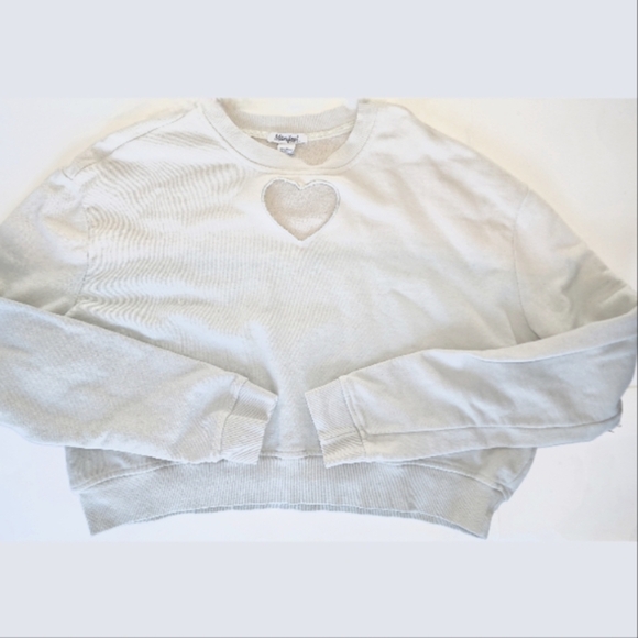 Manifest by Offline Heart Cut Out Cropped Sweatshirt - Picture 2 of 8